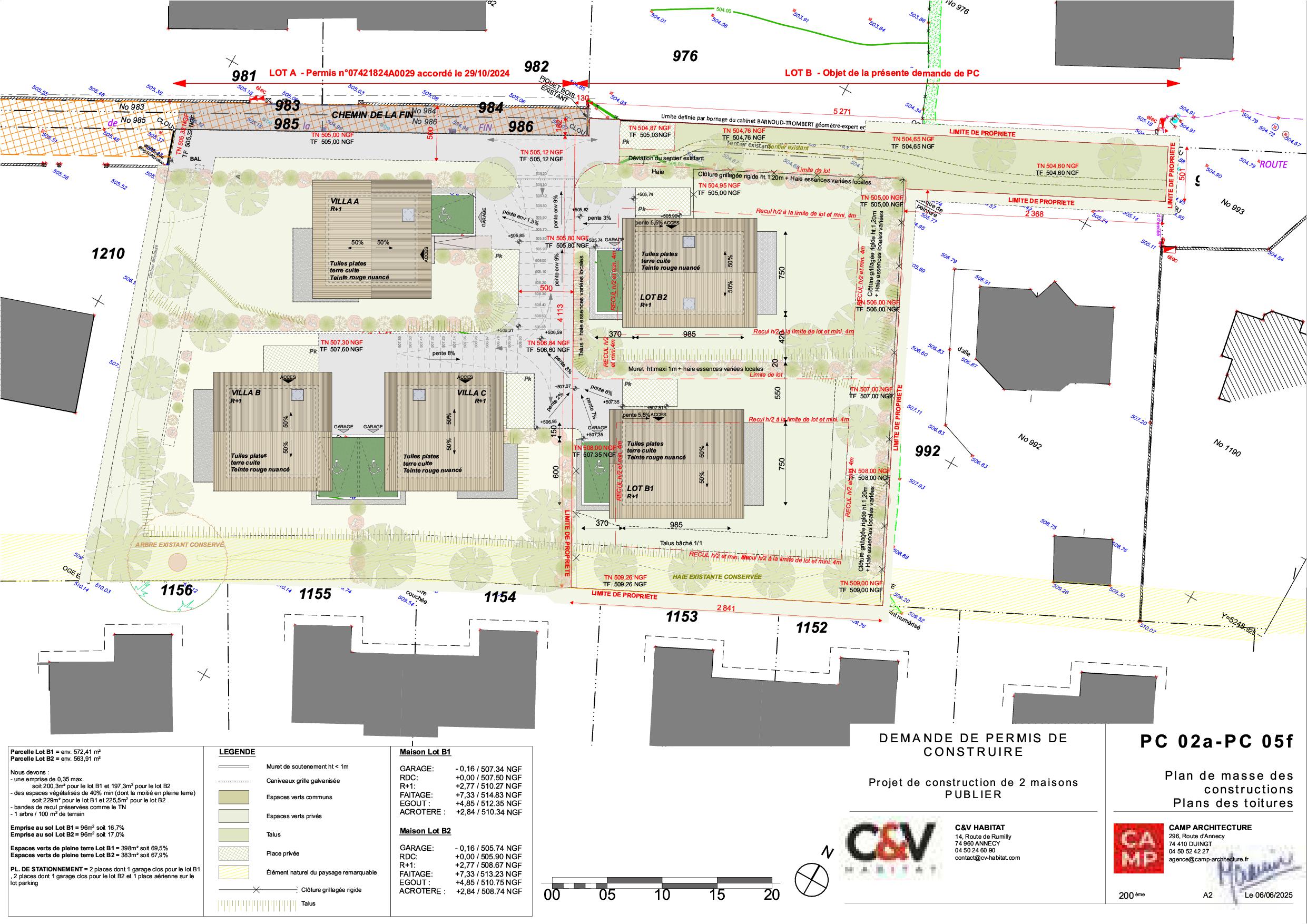 Voir le plan de masse du programme neuf Les Villas Célestine